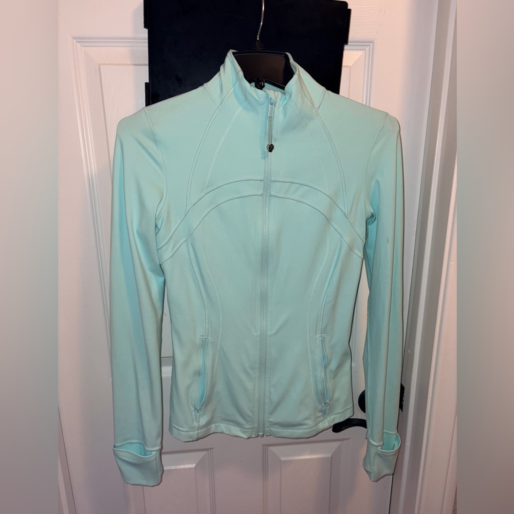 Light Aqua Long Sleeve Top - Blue/green LULULEMON DEFINE JACKET